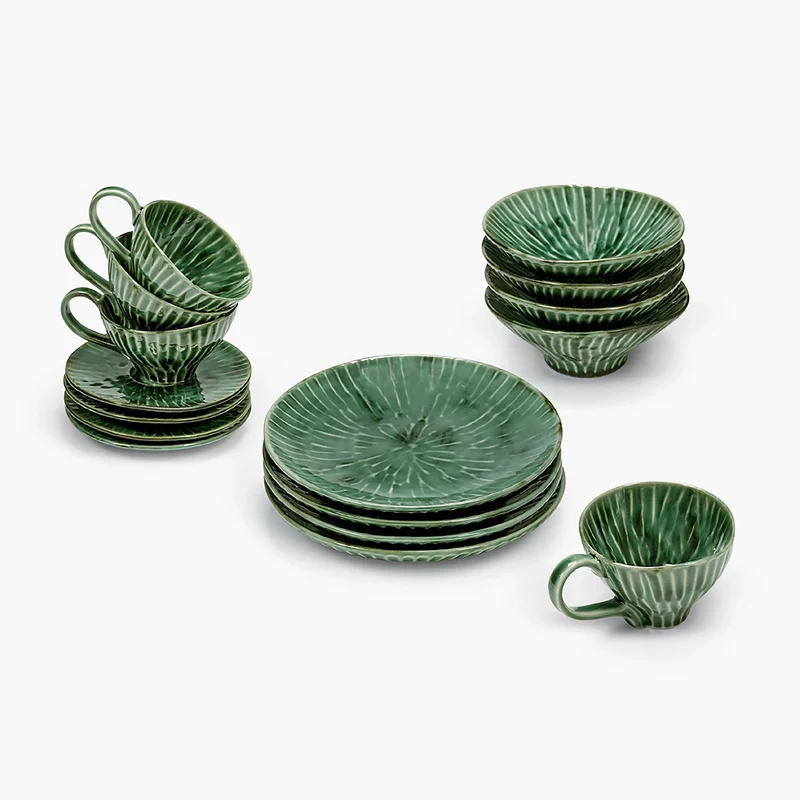 Serax Verde Lanza Breakfast Set - Set of 16