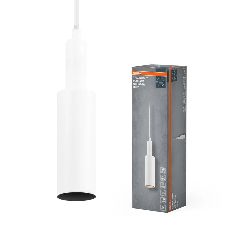 OSRAM SPOT SUR RAIL SUSPENSION CYLINDRE Suspension blanche GU10