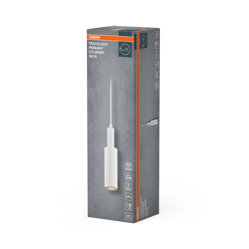 OSRAM SPOT SUR RAIL SUSPENSION CYLINDRE Suspension blanche GU10