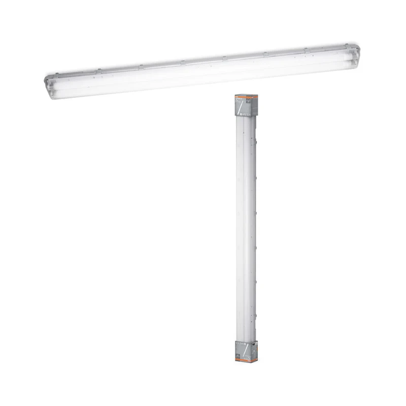 OSRAM SubMARINE LED lampe pour pièce humide, blanc froid, 1565 mm x 115,0 mm x 86,0 mm, avec 2 tubes LED interchangeables de 1,5 m de longueur