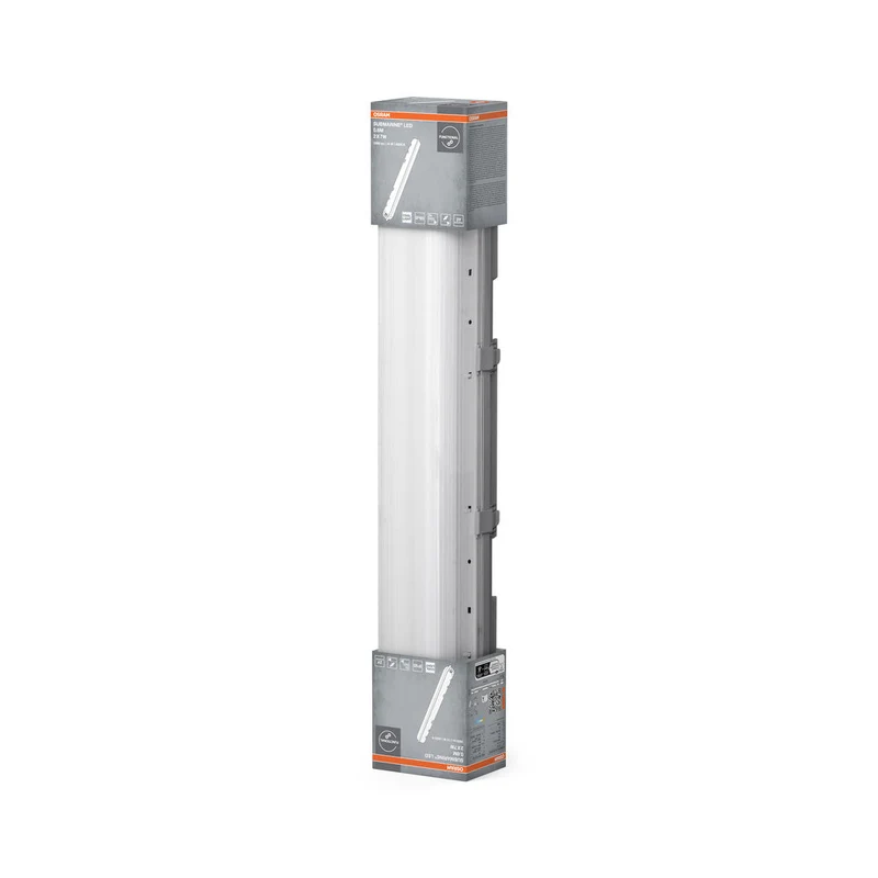 OSRAM SUBMARINE LED Plafonnier luminaire pour pièce humide 65,1cm 2-flammes 16W / 4000K Blanc froid