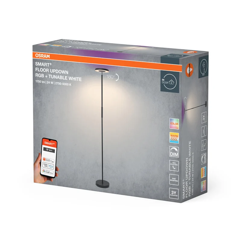 OSRAM SMART+ WIFI lampadaire haut-bas, 1,5W, 2165lm