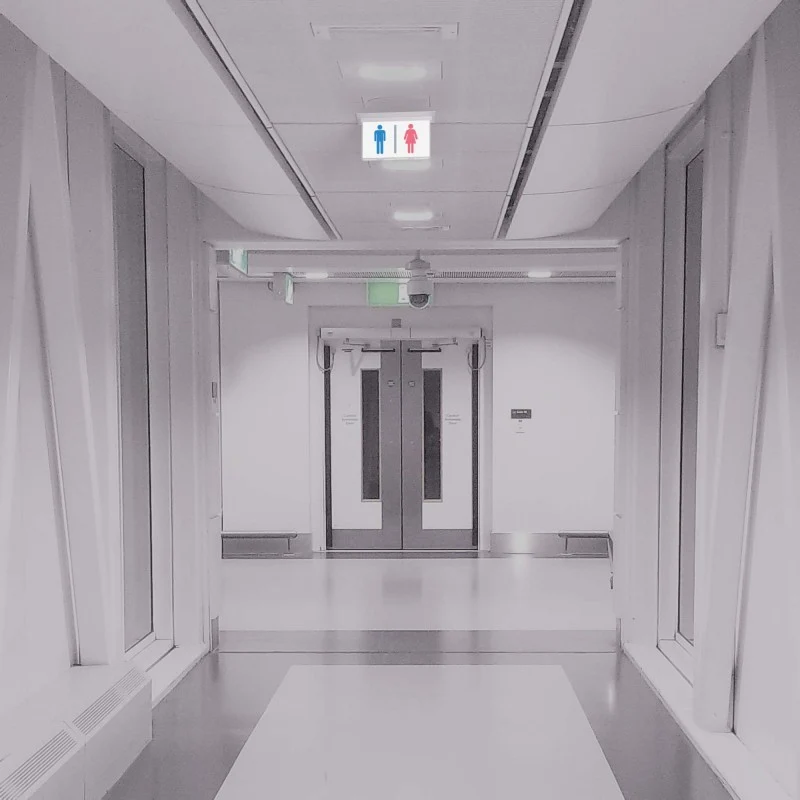 Bloc autonome d'éclairage de sécurité avec pictogramme "TOILETTES" - Encastrable