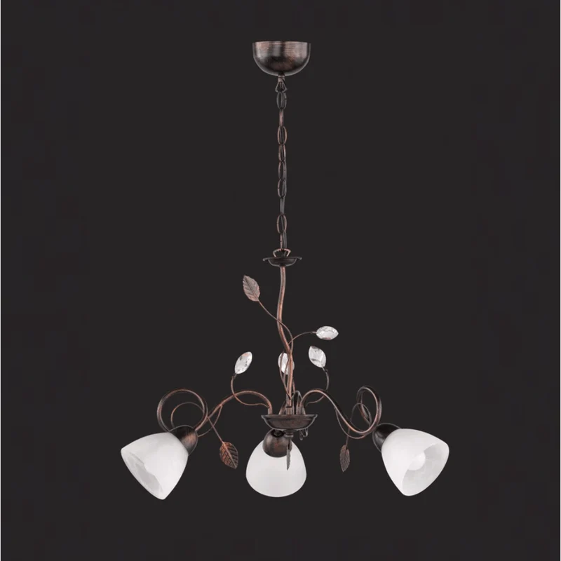 Set Luminaires Vintage Fleurs