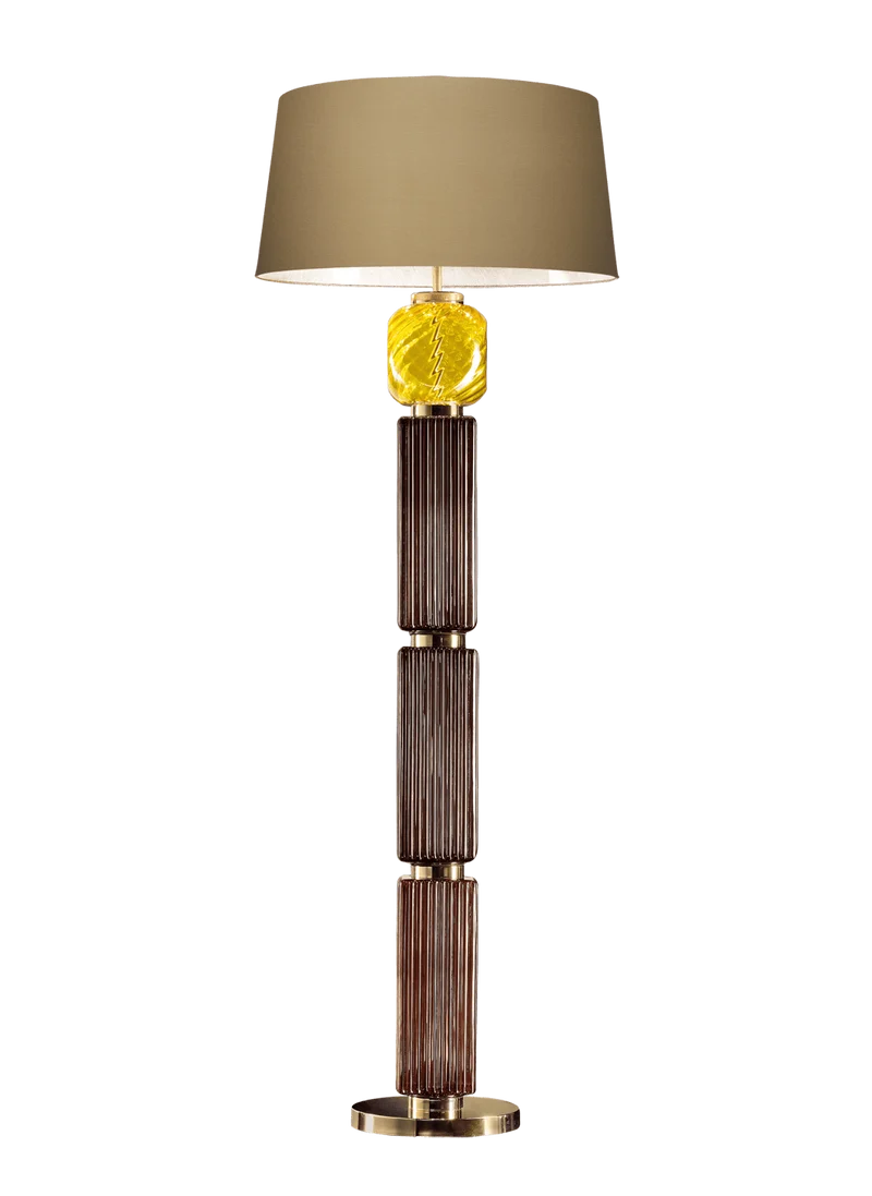 Lampadaire Design Marron Taupe