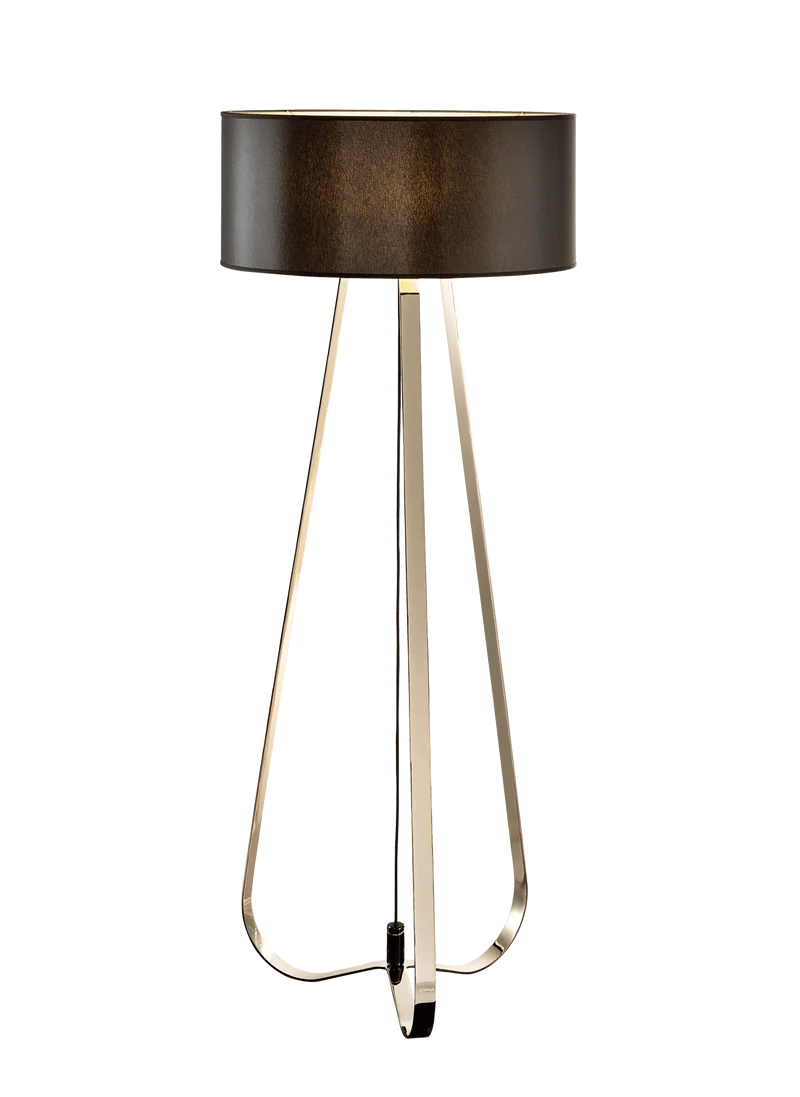 Lampadaire Marron et Or