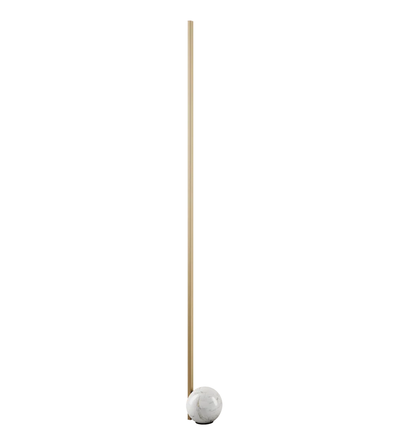 Lampadaire Barre Doree