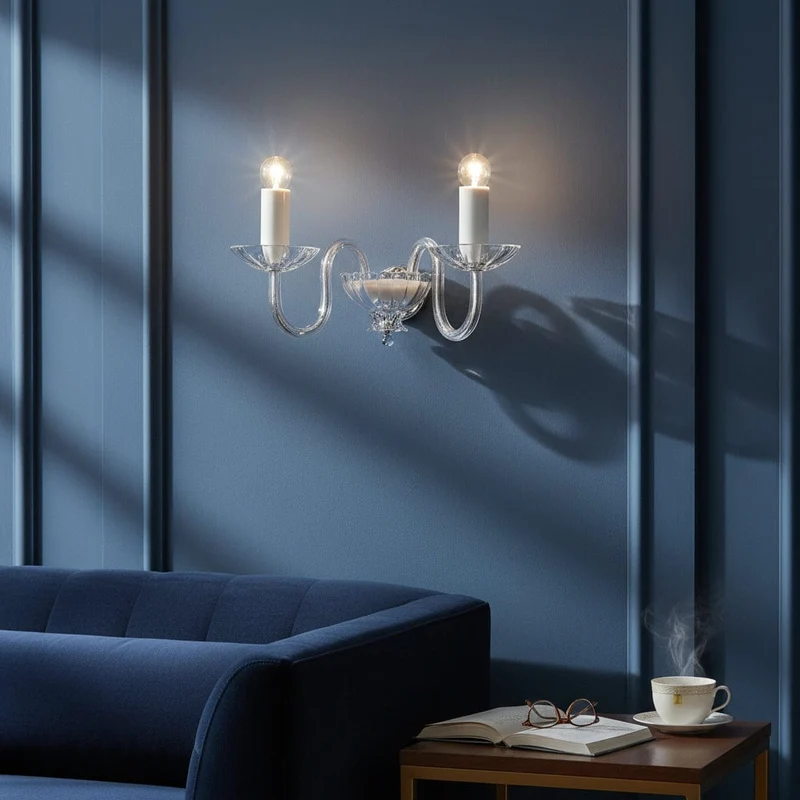 Lampe murale cristal luxe