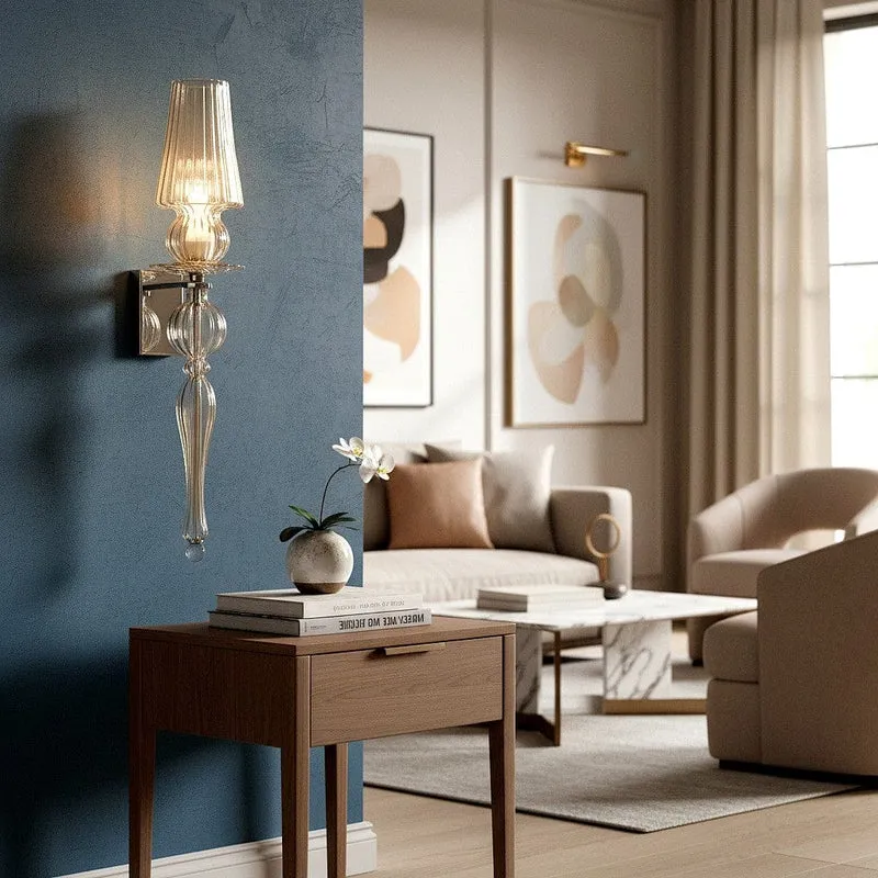 Lampe murale italienne verre design