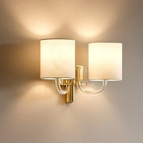 Lampe murale italienne doree
