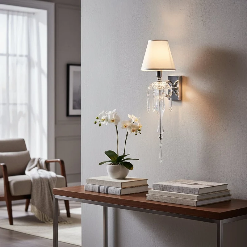 Lampe murale italienne blanche
