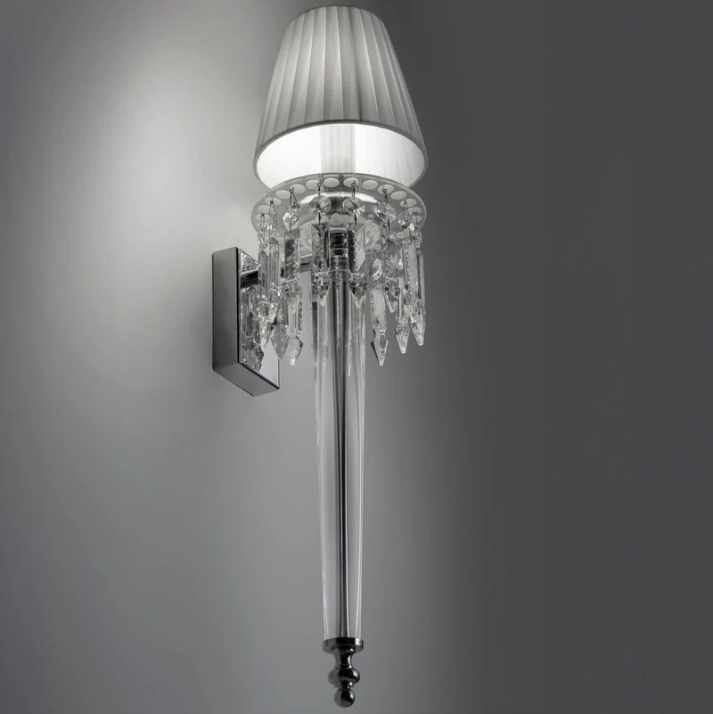 Luminaire mural chandelier en cristal