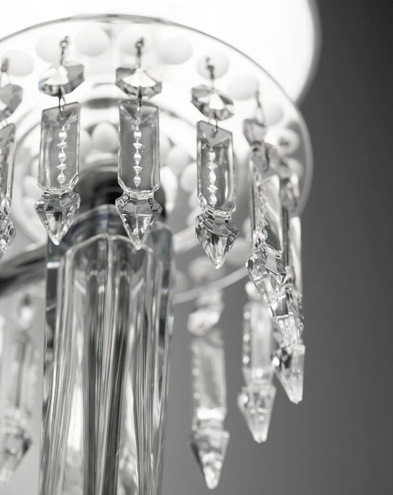 Luminaire mural chandelier en cristal