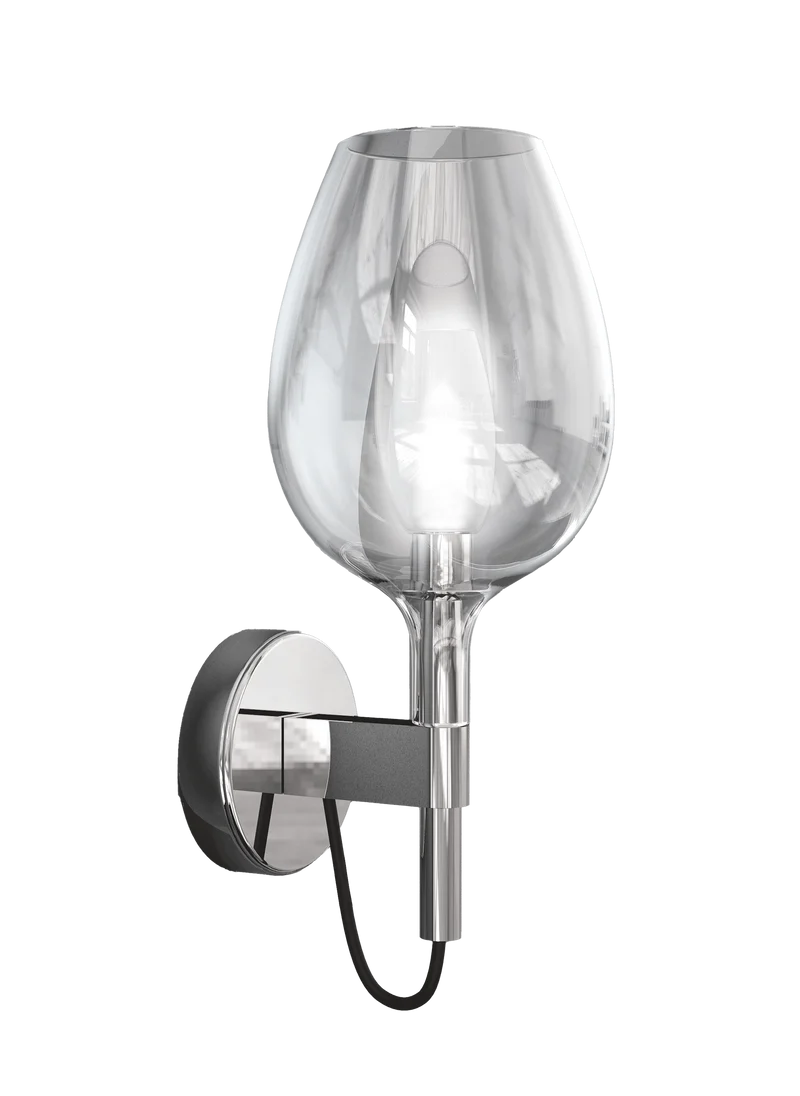 Luminaire mural italien en verre