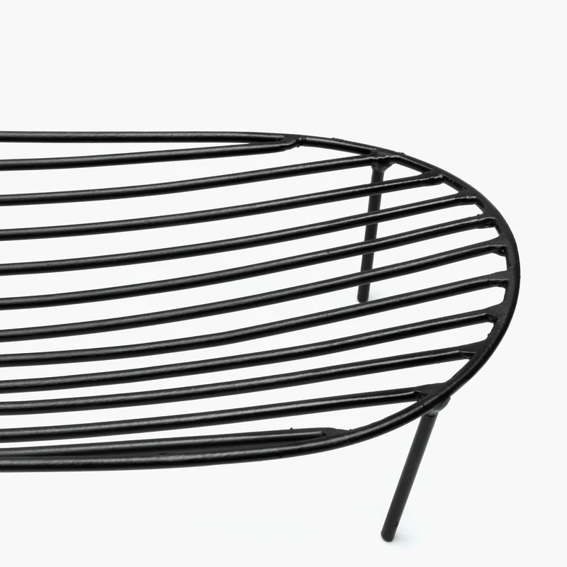Serax Basket Nana Black Metal Sculptures