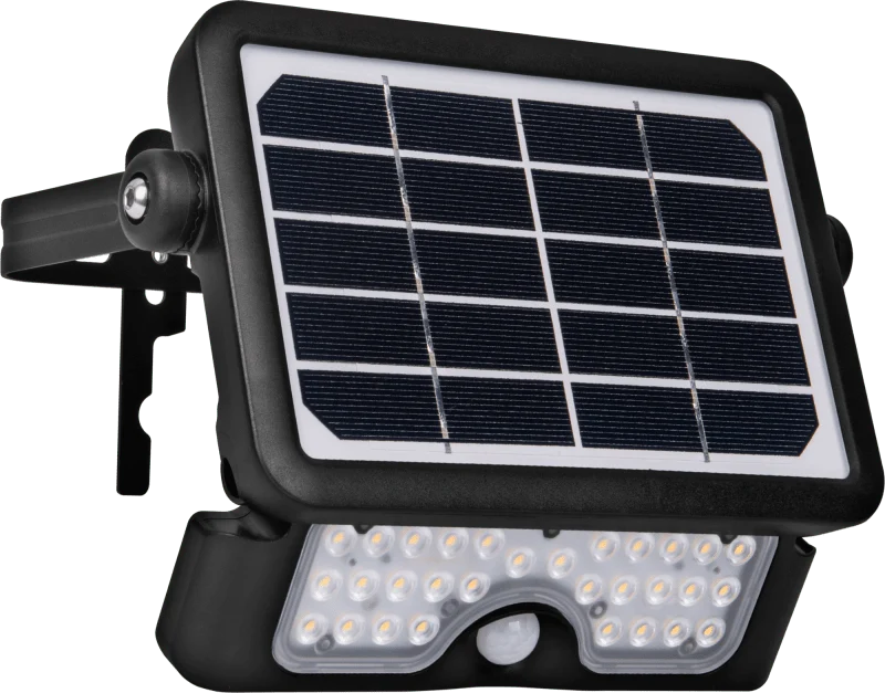 Projecteur extérieur Luceco Guardian Solaire, Solaire + Détecteur + Crépusculaire, 550 Lumens, 5W