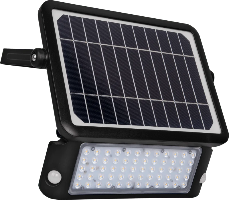 Projecteur extérieur Luceco Guardian Solaire, Solaire + Détecteur + Crépusculaire, 1080 Lumens, 10W