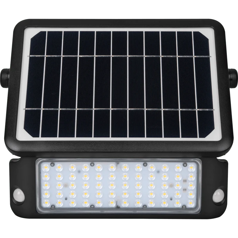 Projecteur extérieur Luceco Guardian Solaire, Solaire + Détecteur + Crépusculaire, 1080 Lumens, 10W