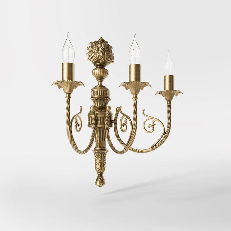 Set de luminaires en laiton fabriqués en Italie