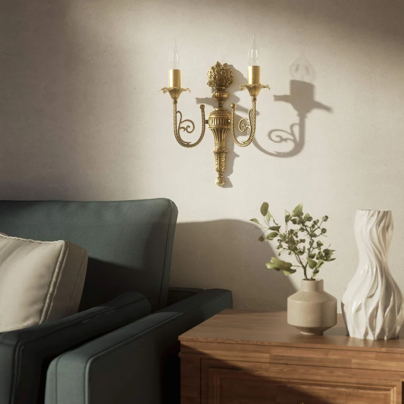 Set de luminaires en laiton fabriqués en Italie