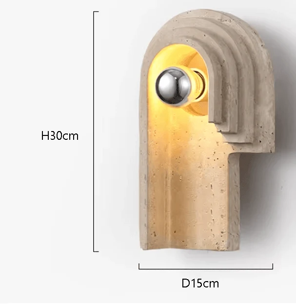Applique LED en Pierre Naturelle