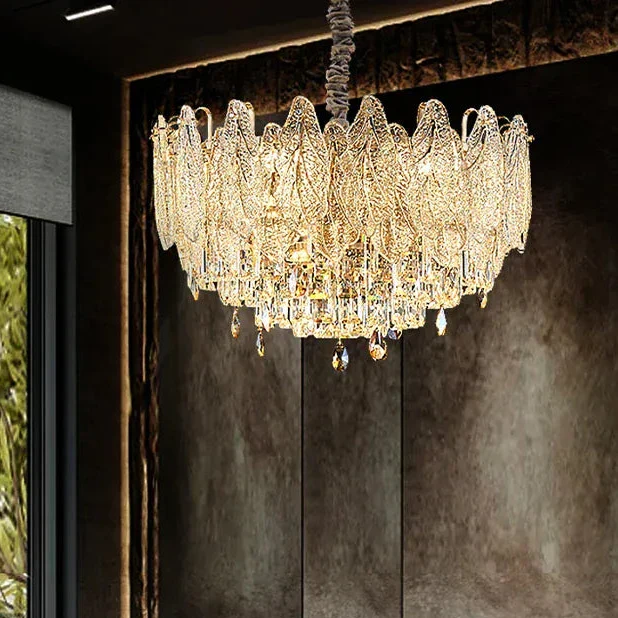 Ensemble Lustre et Applique en Verre