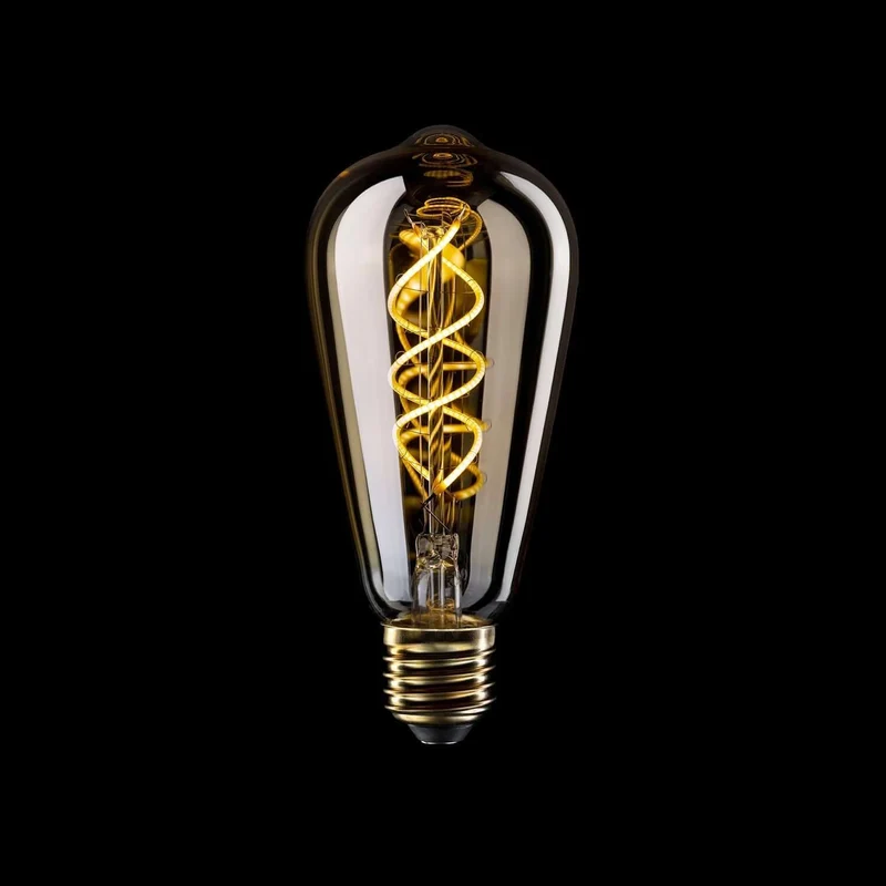 Creative Cables LED Filament Bulb E27 ST64 Gold tinted - 80lm 2500K - Dimmable - 5V