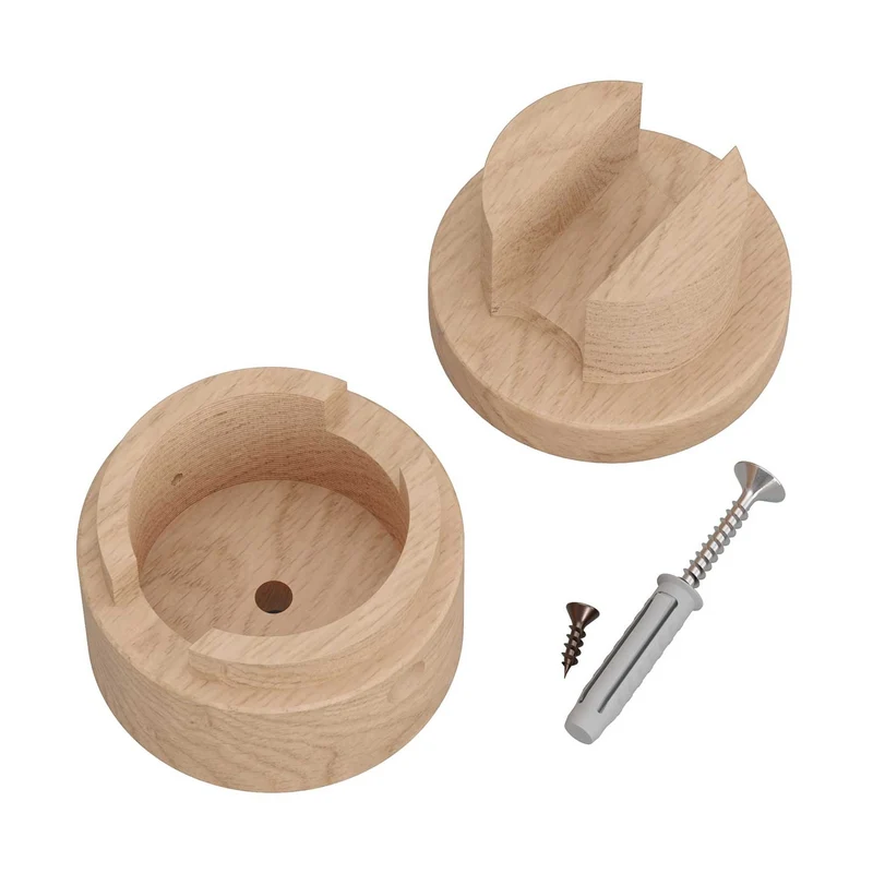 Creative Cables Filé Wooden Cord Pass-Through for String Light Cord - Neutral