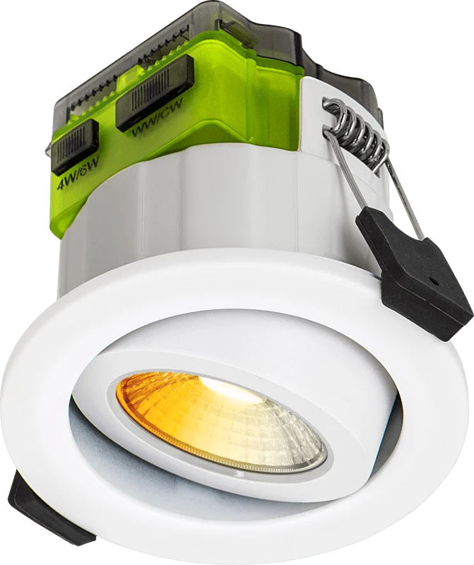 Spot encastrable Luceco FType MK2 Orientable, Dimmable Dim-to-warm, 460/690 Lumens, 4/6W