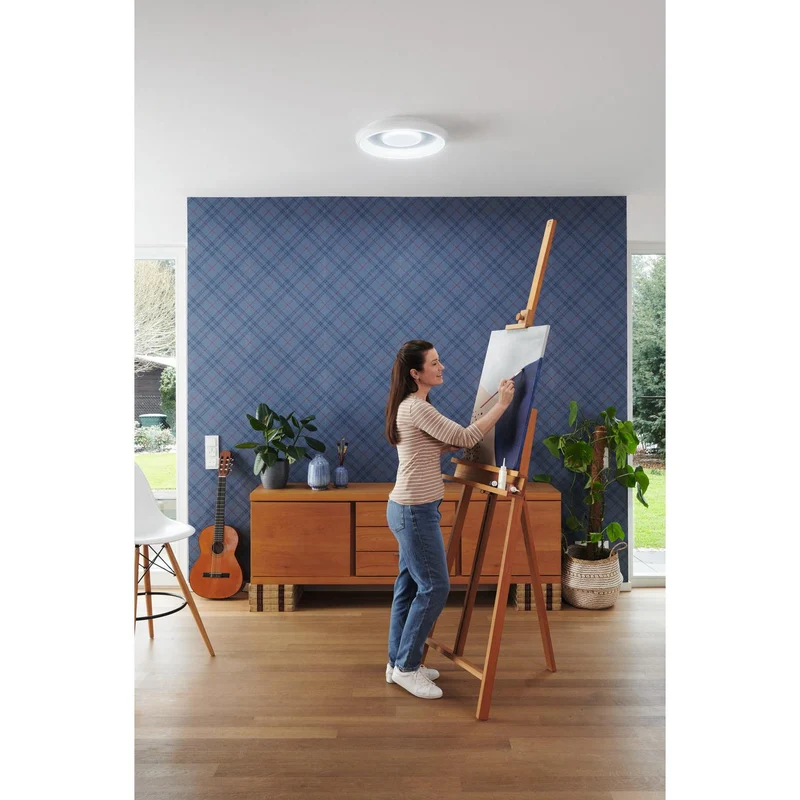 OSRAM Matter SMART+ ORBIS STEA LED RGBW multicolore Plafonnier 48,5cm Blanc réglable 32W / 2700-6500K