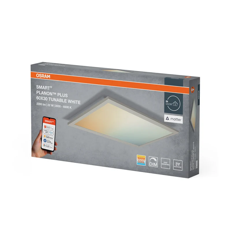 OSRAM Matter SMART+ PLANON PLUS panneau LED réglable blanc 600X300
