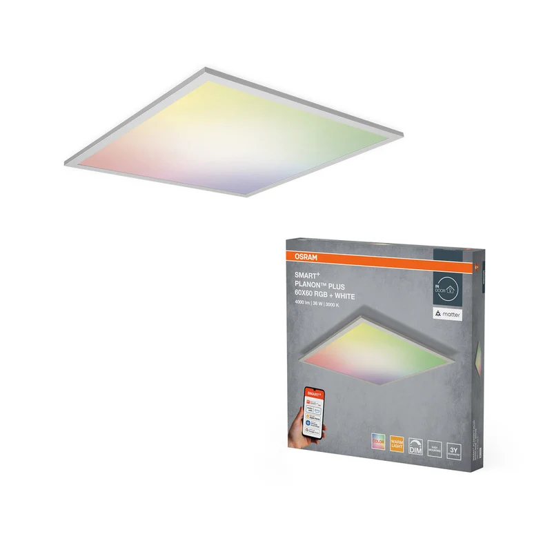 OSRAM Matter SMART+ PLANON PLUS panneau LED multicolore 600X600