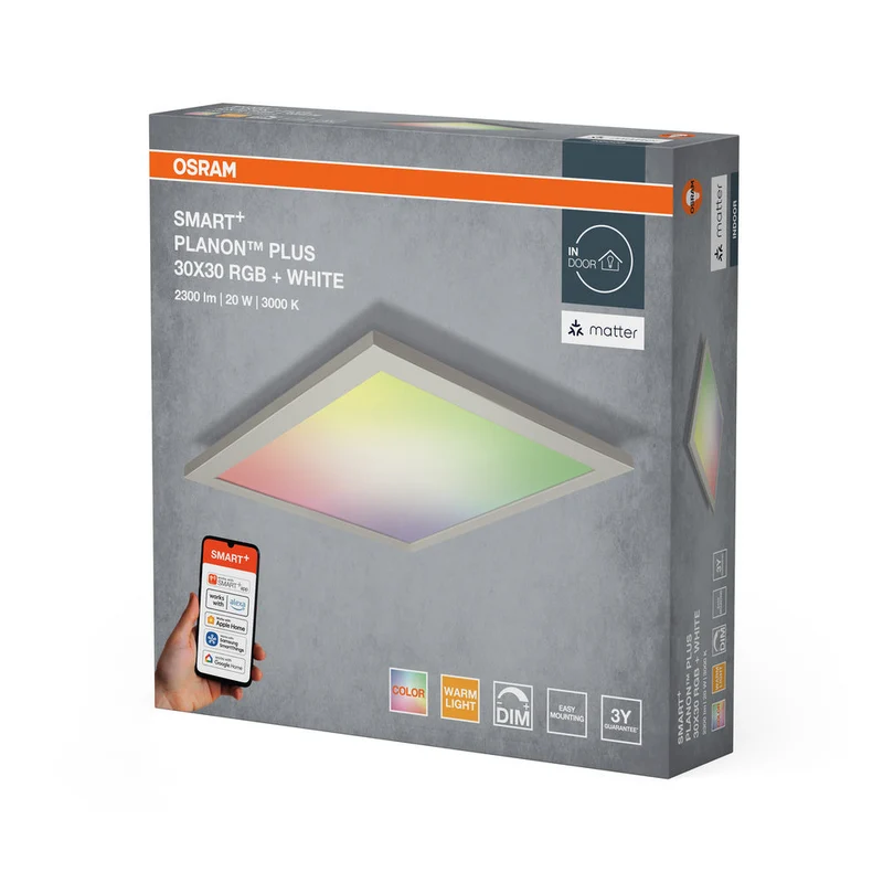 OSRAM Matter SMART+ PLANON PLUS panneau LED multicolore 300X300 20W