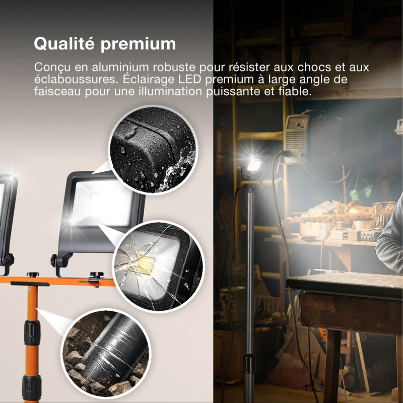OSRAM LAMPES DE TRAVAIL - TRÉPIED Projecteur 30W, 2700lm, 4000K