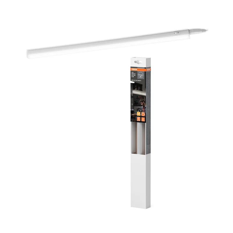 OSRAM LED INTERRUPTEUR Rampe lumineuse / Lampe sous-meuble 30cm, 4W / 3000K Blanc chaud