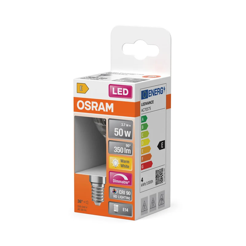 OSRAM LED Lampe LED SUPERSTAR PAR16 3.7W 927 E14, 350 lm, 2700 K, Blanc chaud