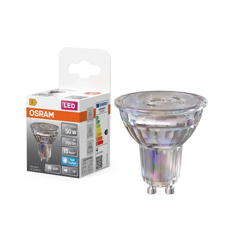 OSRAM LED STAR PAR16 Spot (ex 50W) 4,3W / 6500K Blanc froid GU10