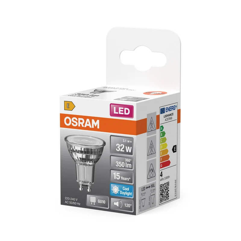 OSRAM LED Star lampe réflecteur, 4.3W, 350lm, GU10, lumière du jour froide