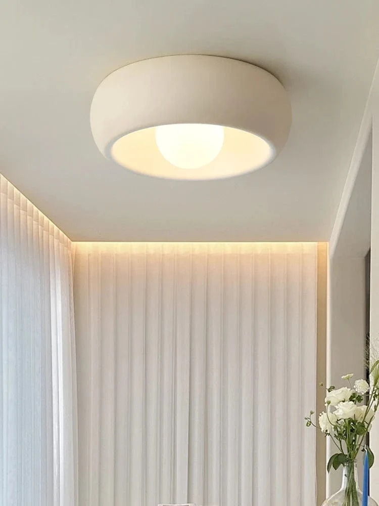Plafonnier Blanc Rond