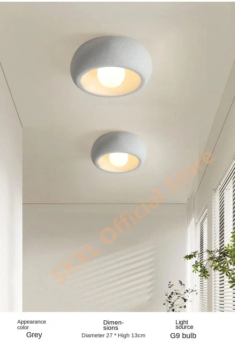 Plafonnier Blanc Rond