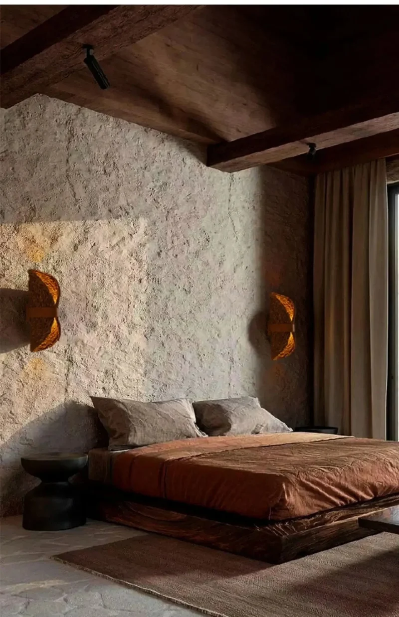 Applique Murale en Rotin LED