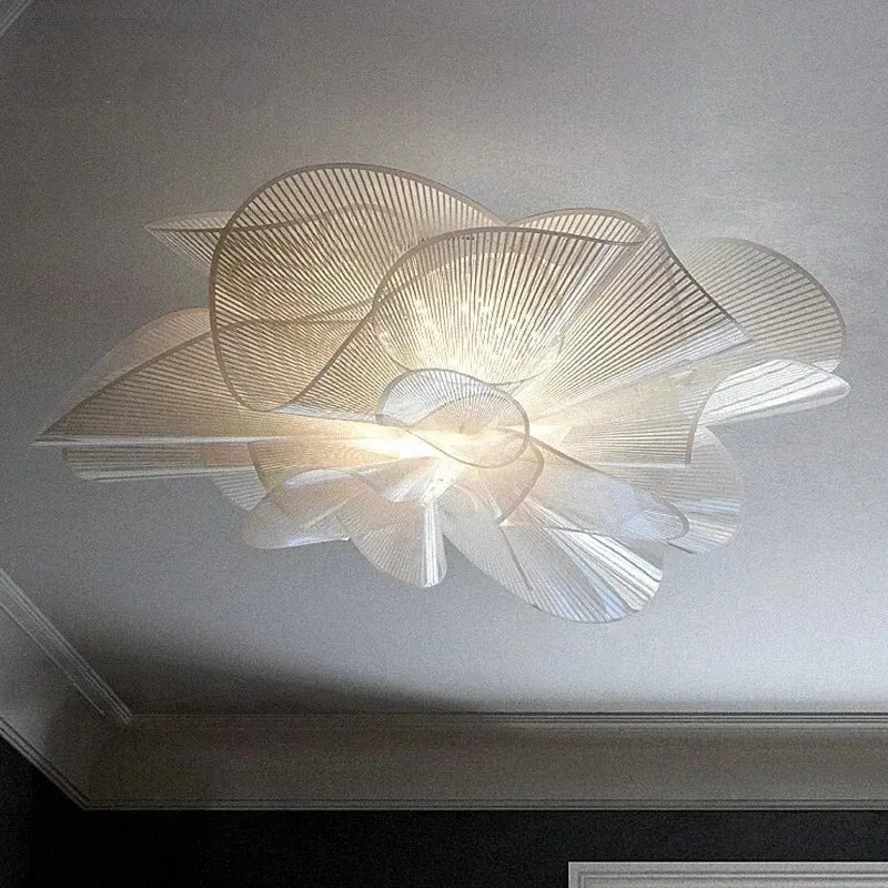 Nordic Classic Ceiling Lamp – Modern PVC LED Pendant Light for Bedroom & Dining Room