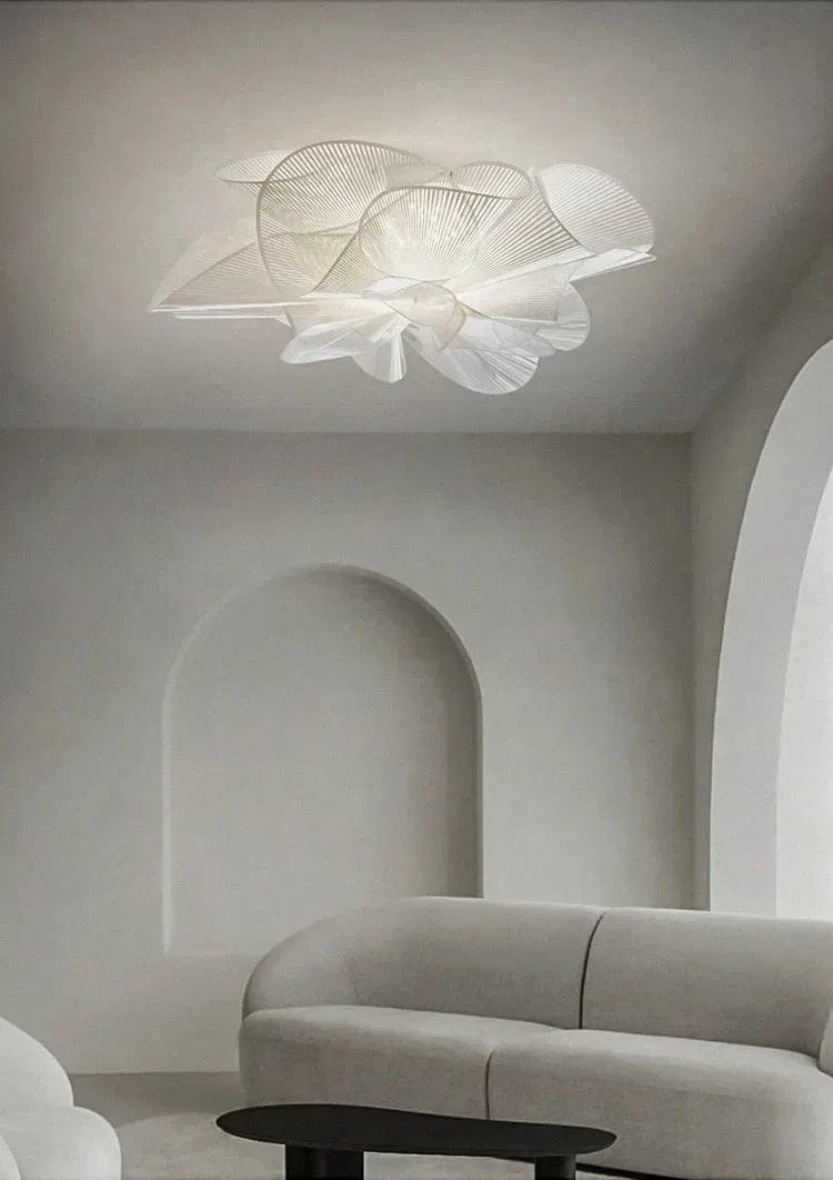 Nordic Classic Ceiling Lamp – Modern PVC LED Pendant Light for Bedroom & Dining Room