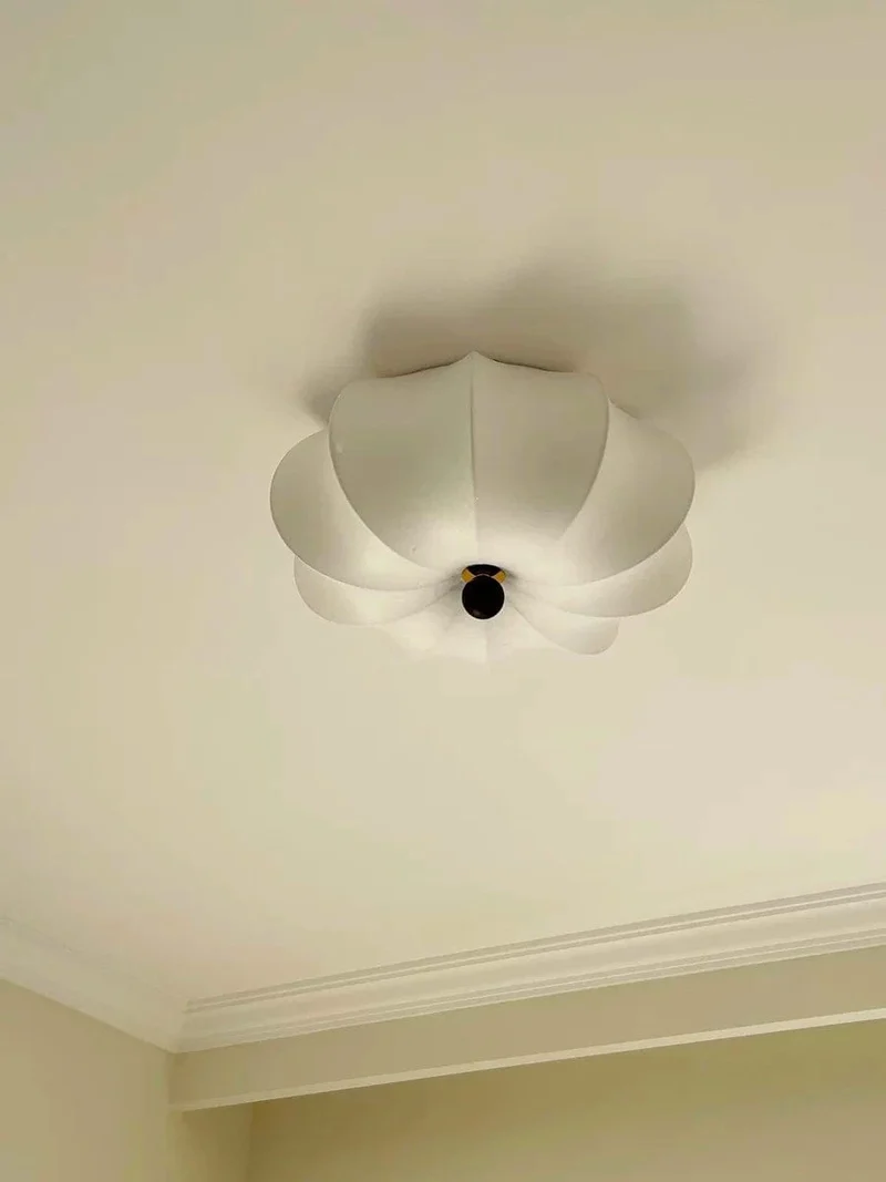 Plafonnier Blanc Nordique pour Salon