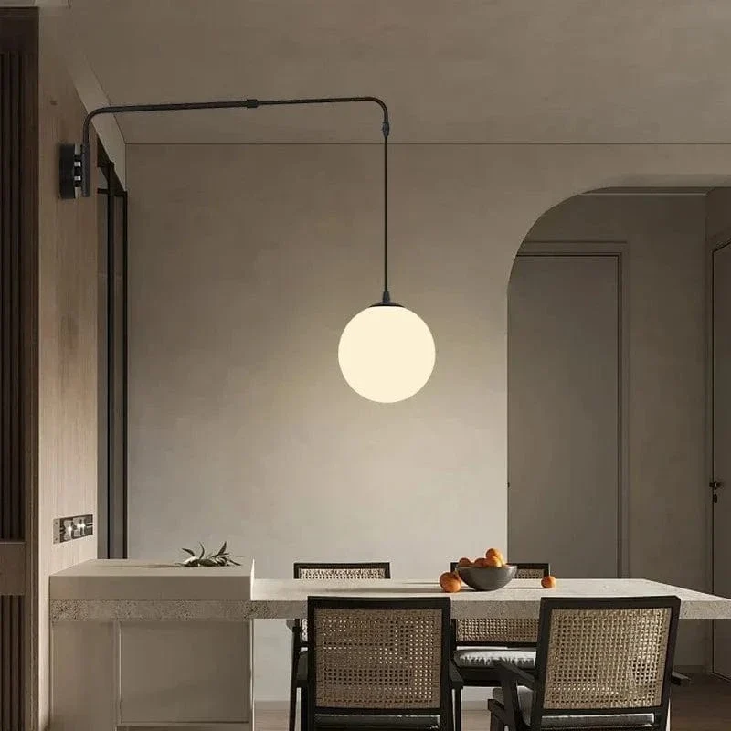 Suspension Globe Blanc