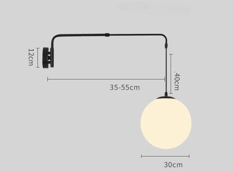Suspension Globe Blanc