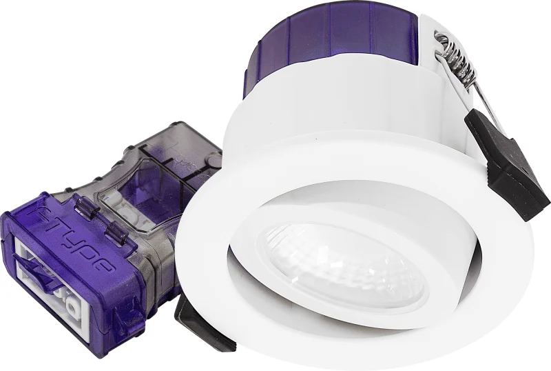 Spot encastrable Luceco FType Ultra Orientable, Dimmable Dim-to-warm, 460/690 Lumens, 4/6W