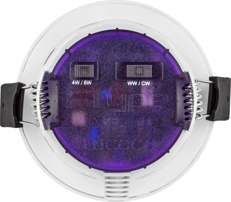 Spot encastrable Luceco FType Ultra Orientable, Dimmable Dim-to-warm, 460/690 Lumens, 4/6W