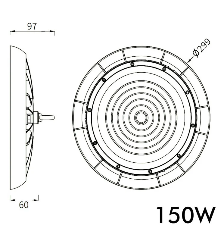 Projecteur Industriel LED UFO TITAN 150W