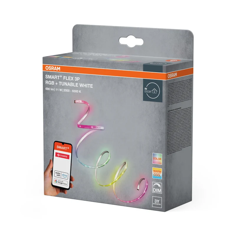 OSRAM Wifi SMART+ Flex RGBW 3P, 690lm, 11W, 2000-6500K